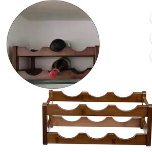 Tier Freestanding Wood Stackable Wine Rack-1 or 2 Tiers